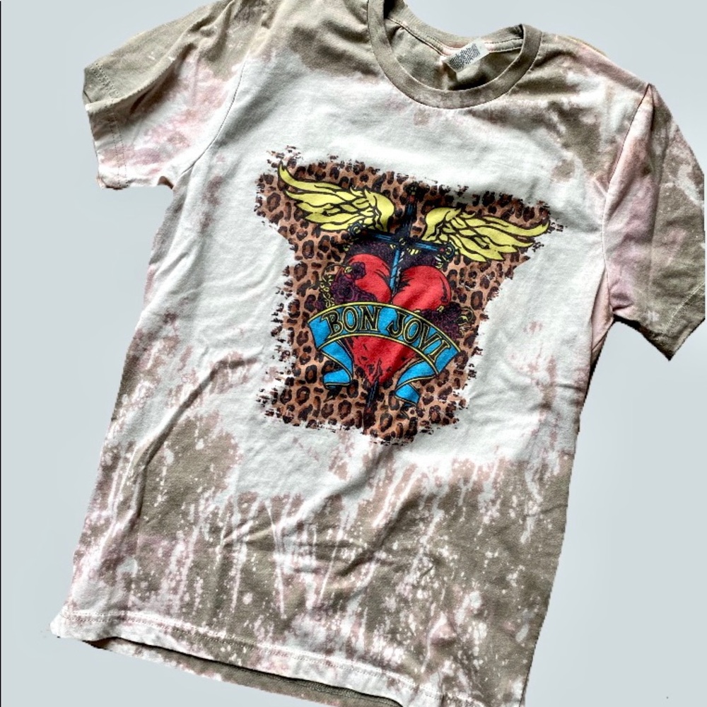 Bon Jovi bleached tshirt